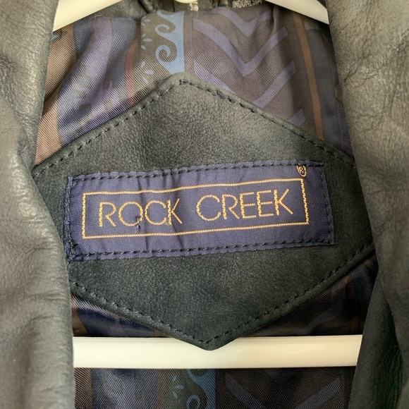 Vintage Leather Bomber [Rock Creek] Medium - Picture 2 of 8